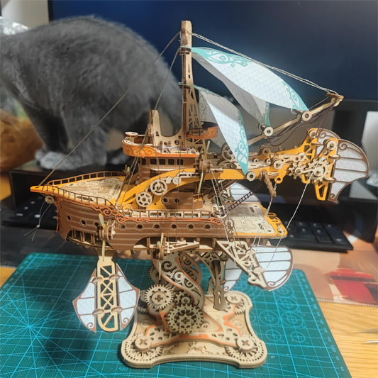 Fantasy Spaceship DIY Book Corner Creative Desktop Ornaments