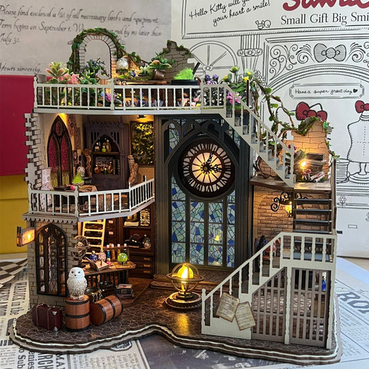 Magic House Handmade Gifts Harry Pottery Decor Handmade Models Building Toys