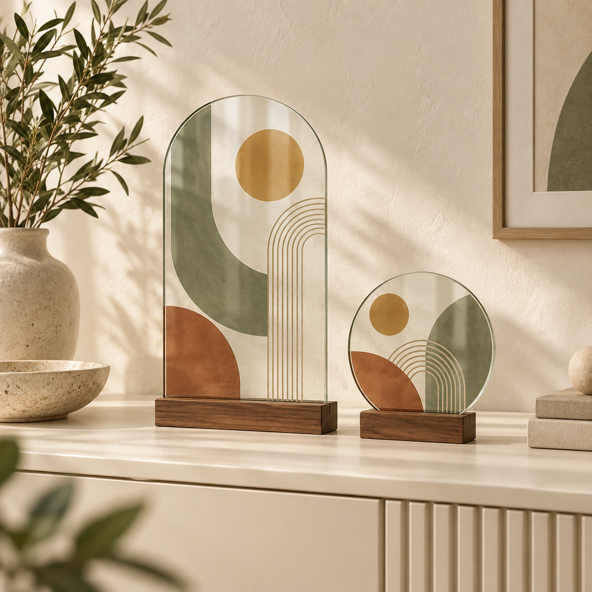 Modern Geometric Glass