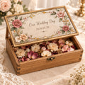Personalized Keepsake Box with Printed Glass Lid