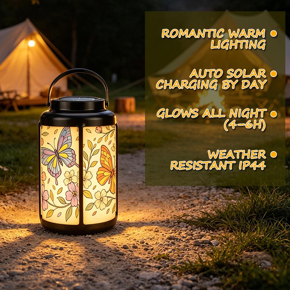 Solar Butterfly Garden Lantern
