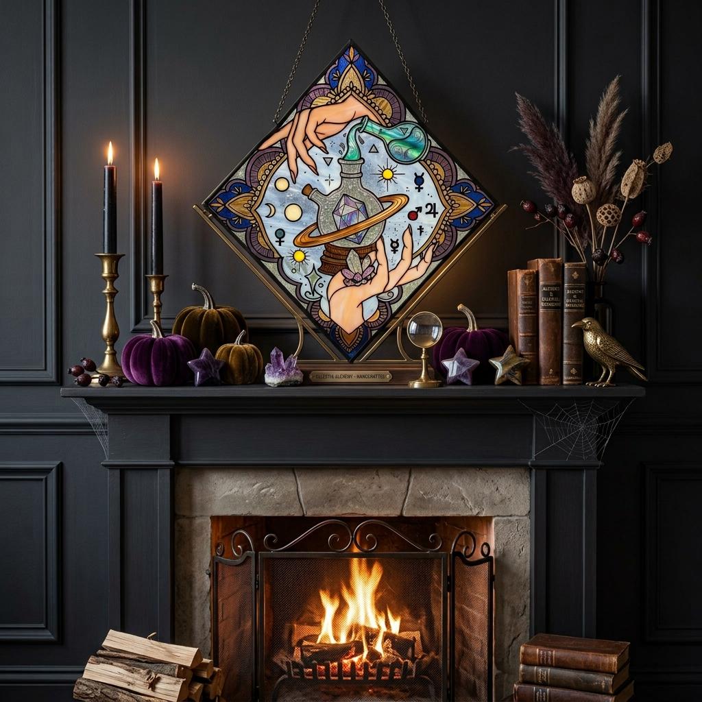 Alchemy Potion Glass Suncatcher