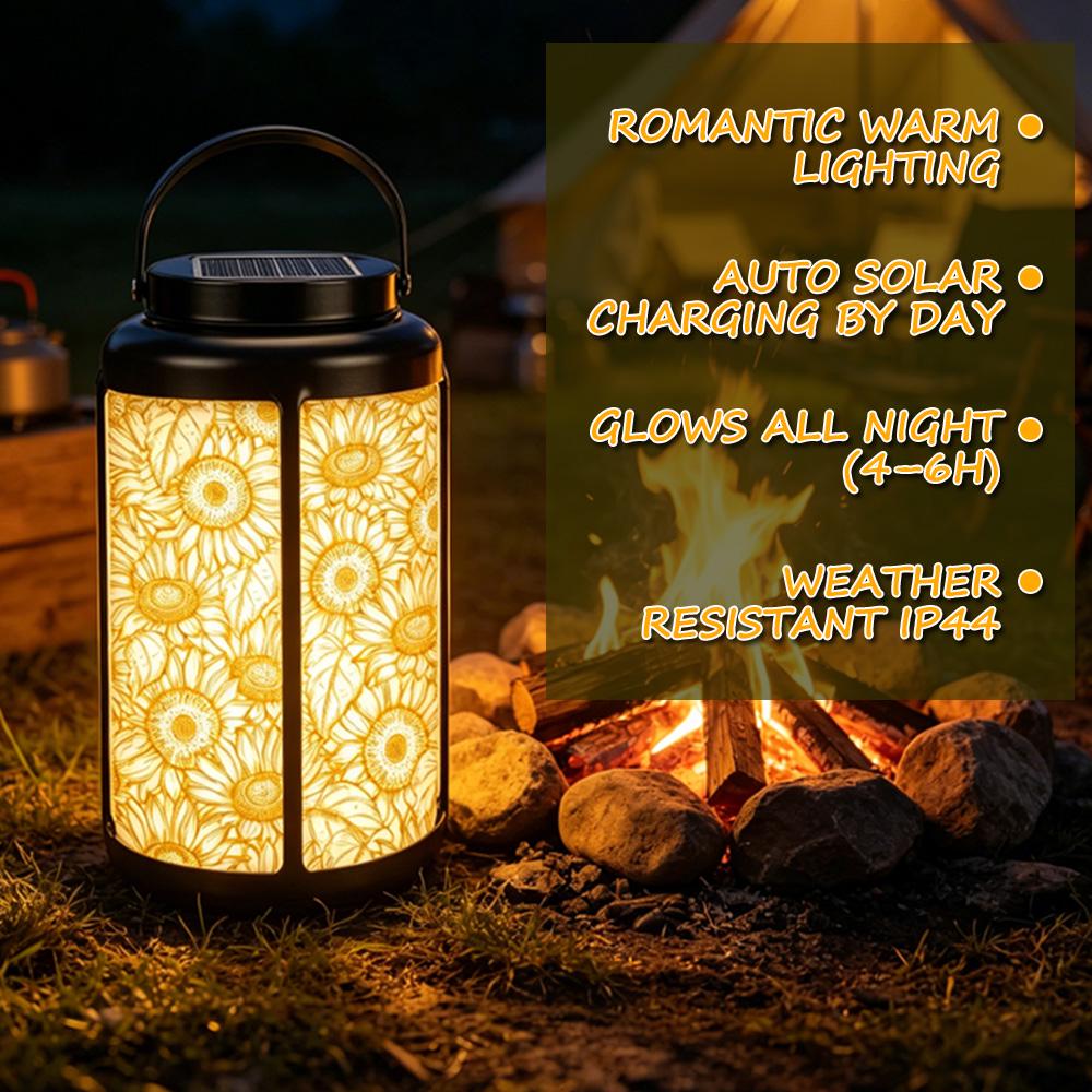 Sunflower Patio Solar Lantern