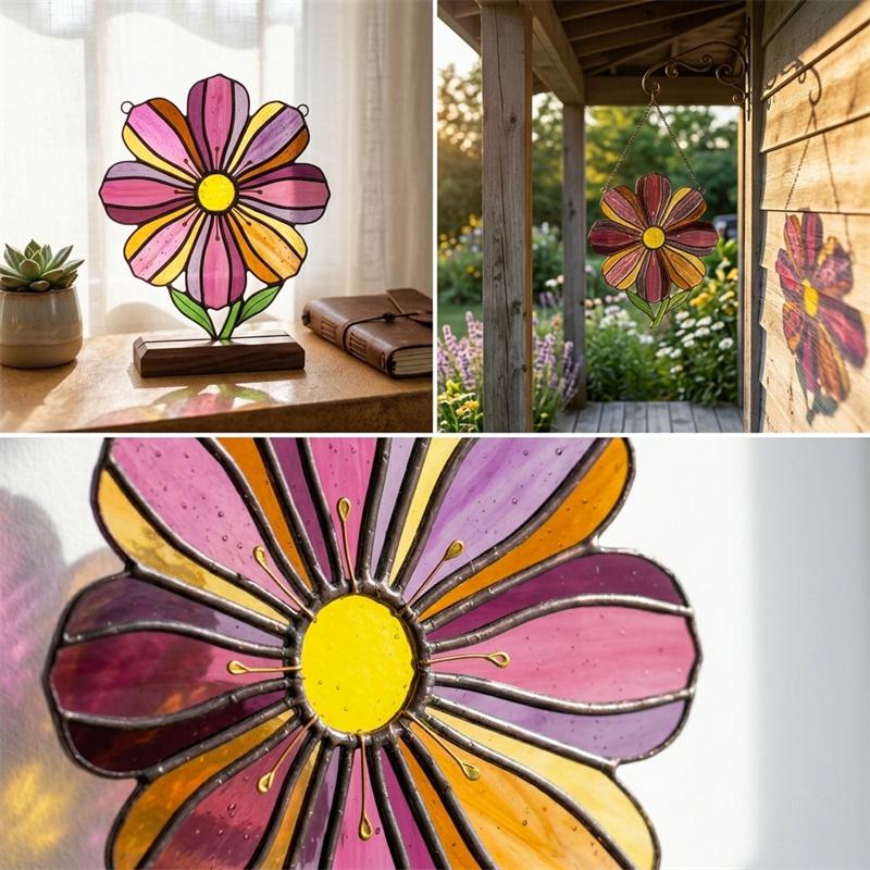 Cosmos Glass Suncatcher