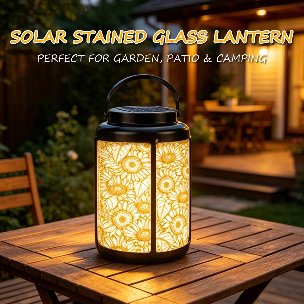 Sunflower Patio Solar Lantern