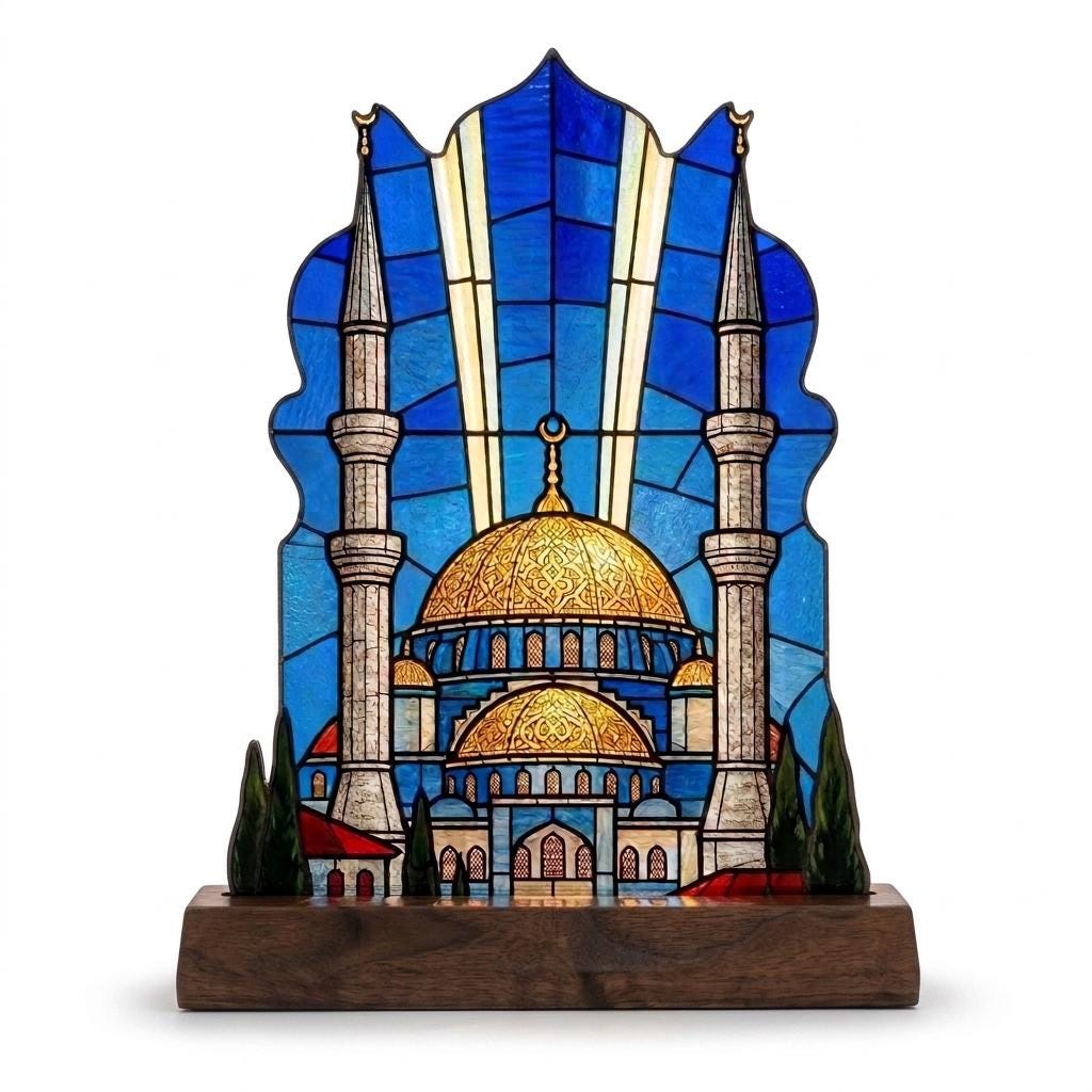 Taj Mahal Glass Decor