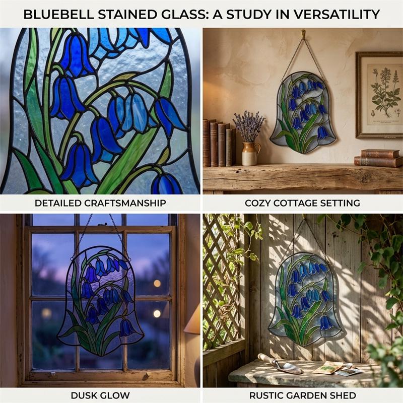 Bluebell Glass Suncatcher
