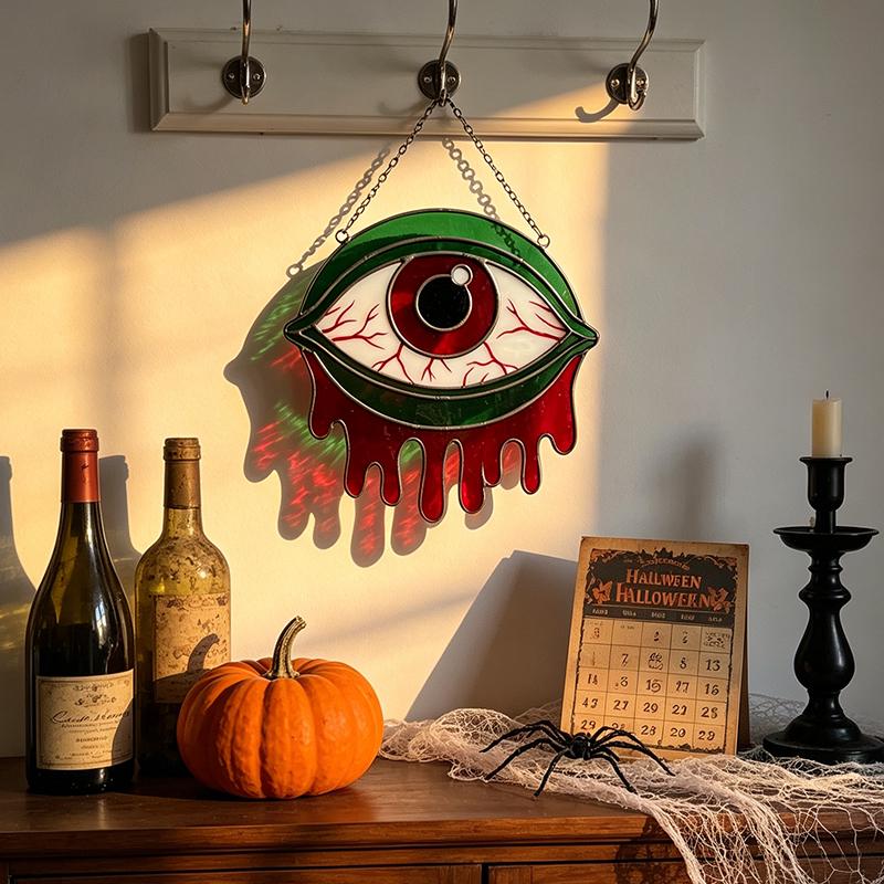 Gothic Dripping Eye Glass Suncatcher