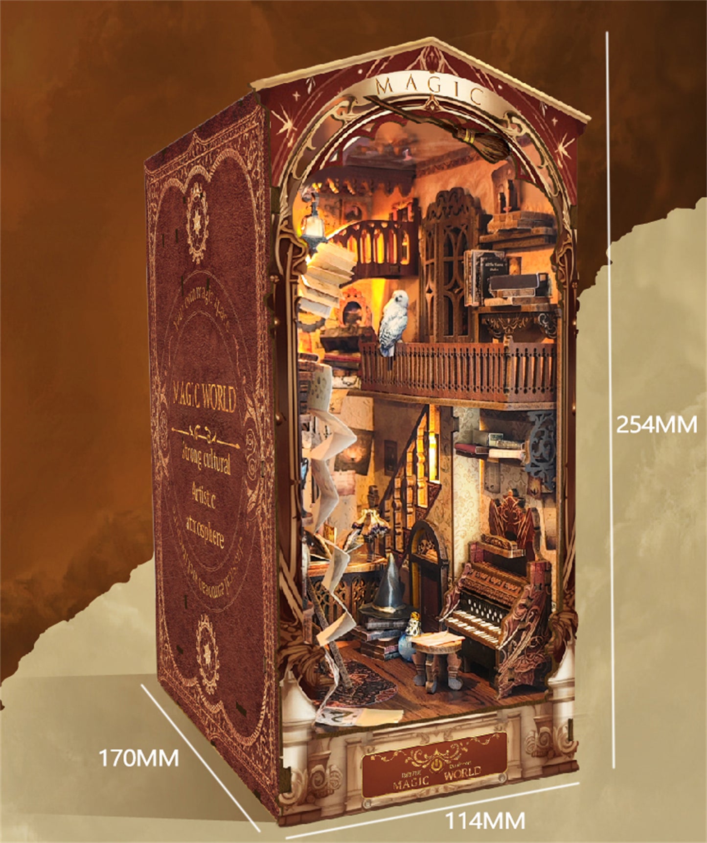 Magic World Bookends Hand-assembled Book Nook