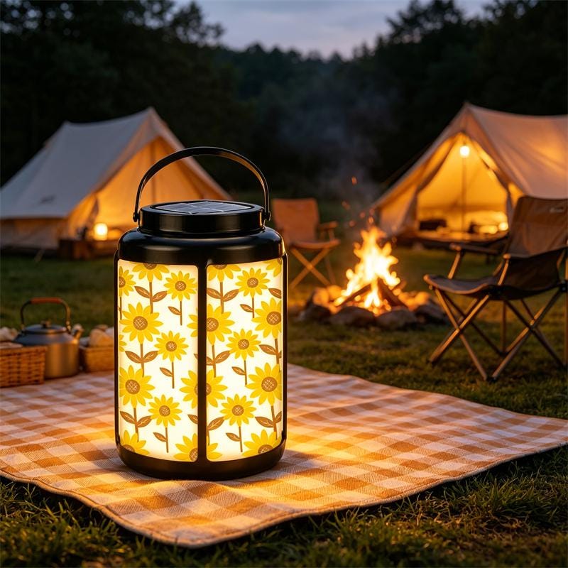 Sunflower Garden Solar Lantern