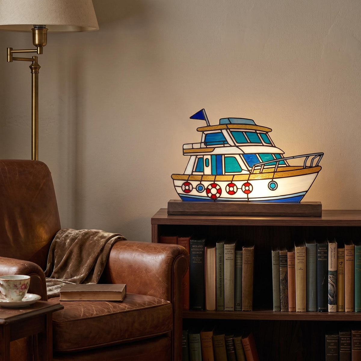 Sailing Yacht Glass Decor