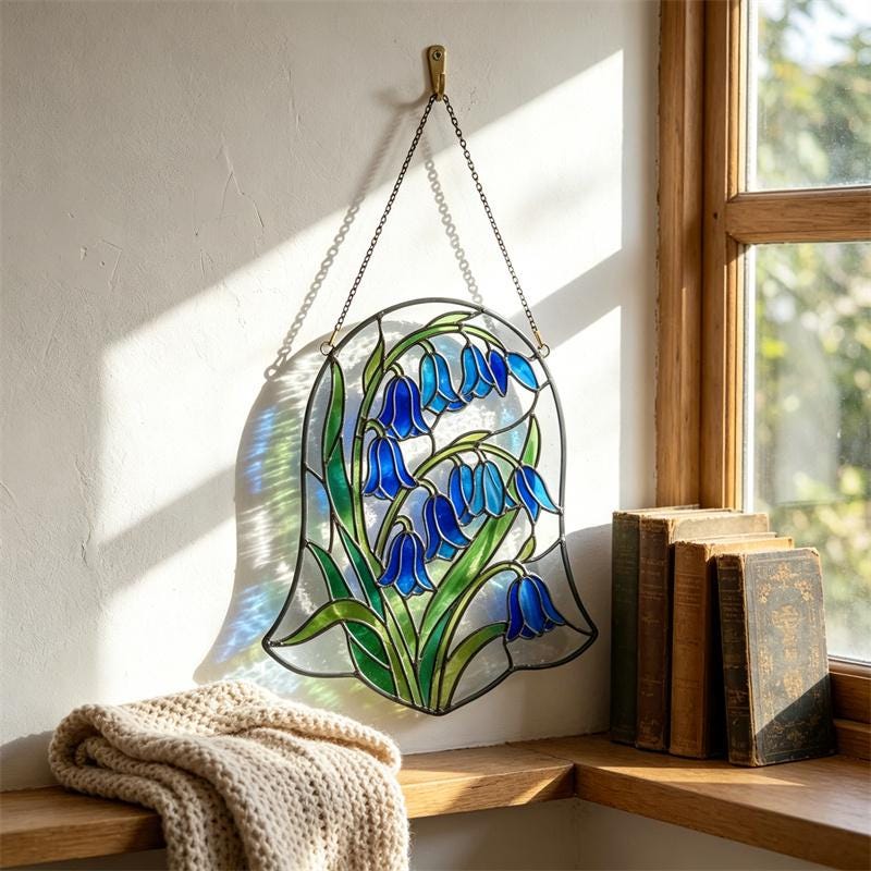 Bluebell Glass Suncatcher