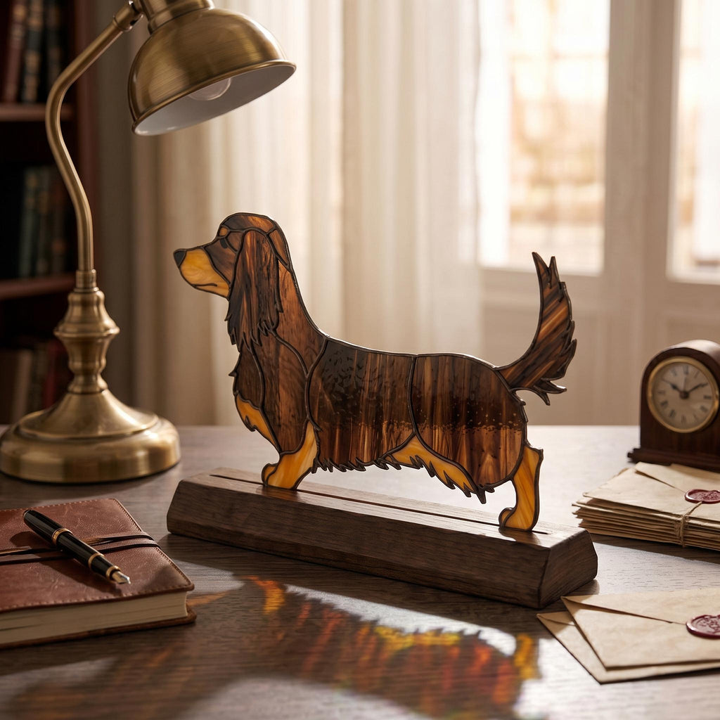 Dachshund Glass Decor