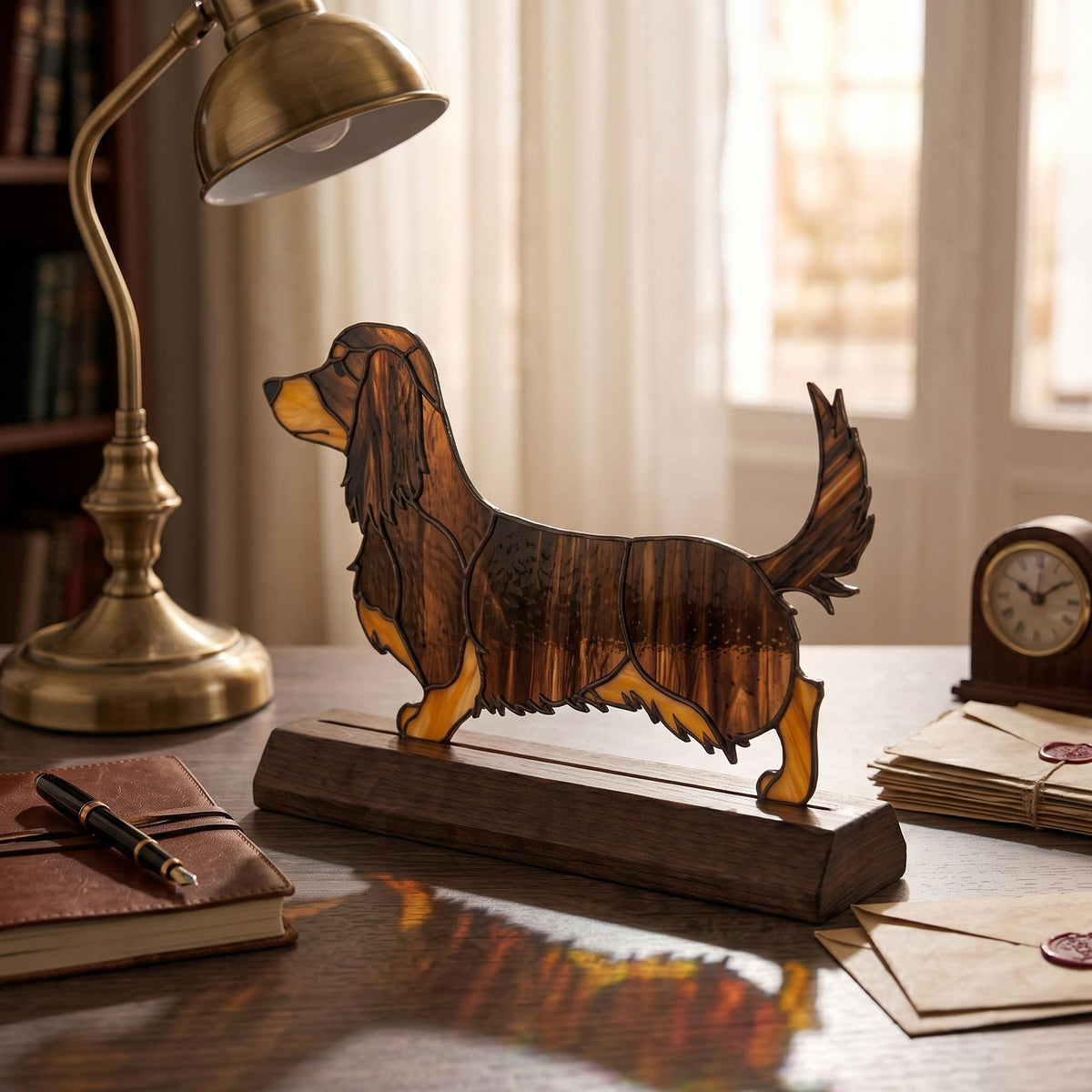 Dachshund Glass Decor