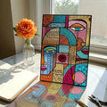 Cubist Portrait Glass Decor
