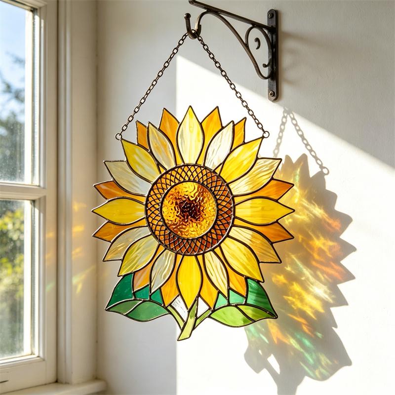 Sunflower Glass Suncatcher