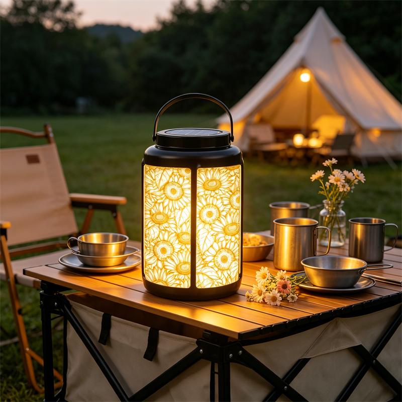 Sunflower Patio Solar Lantern