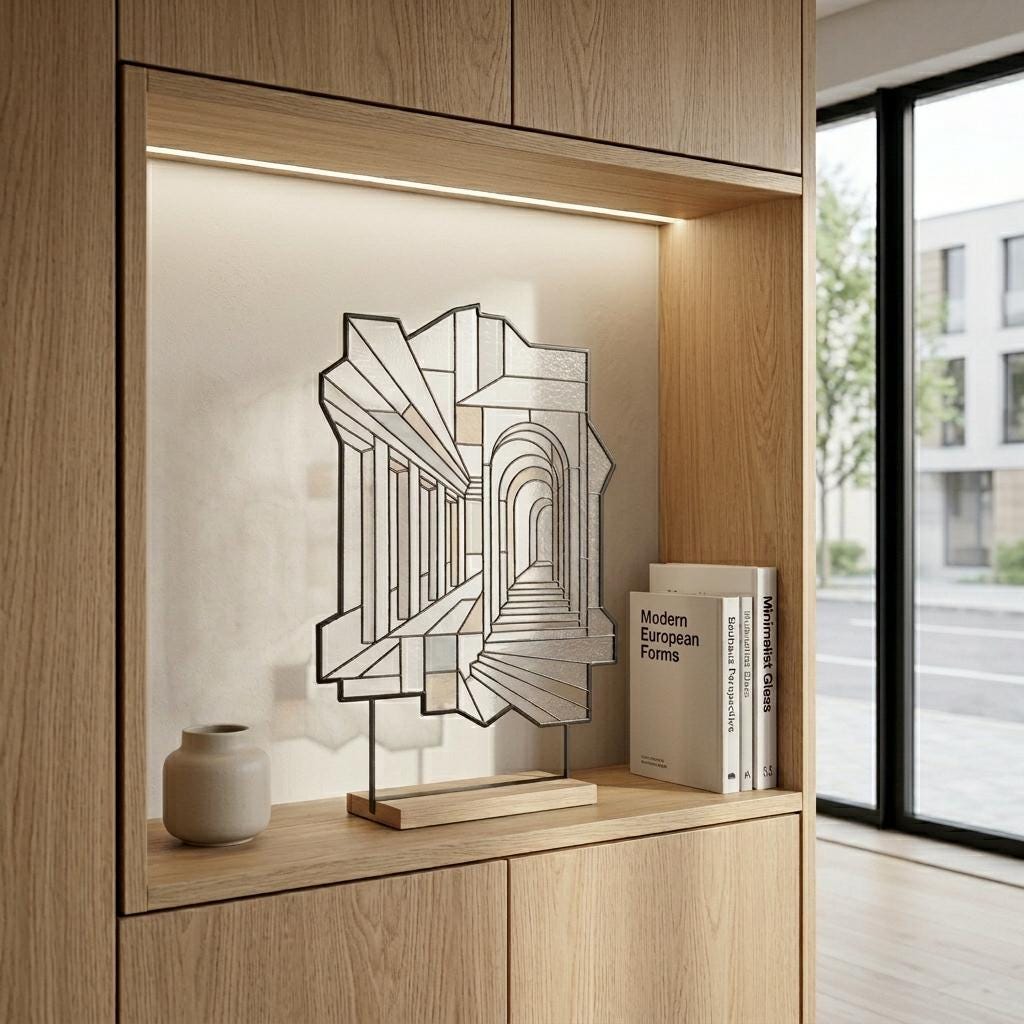 Architectural Arch Glass Decor