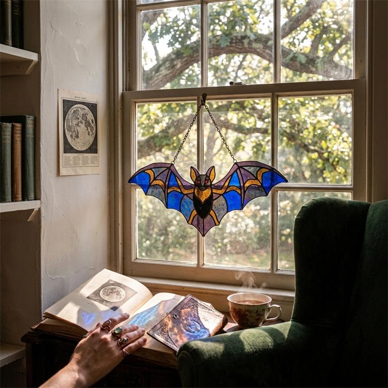 Bat Glass Suncatcher