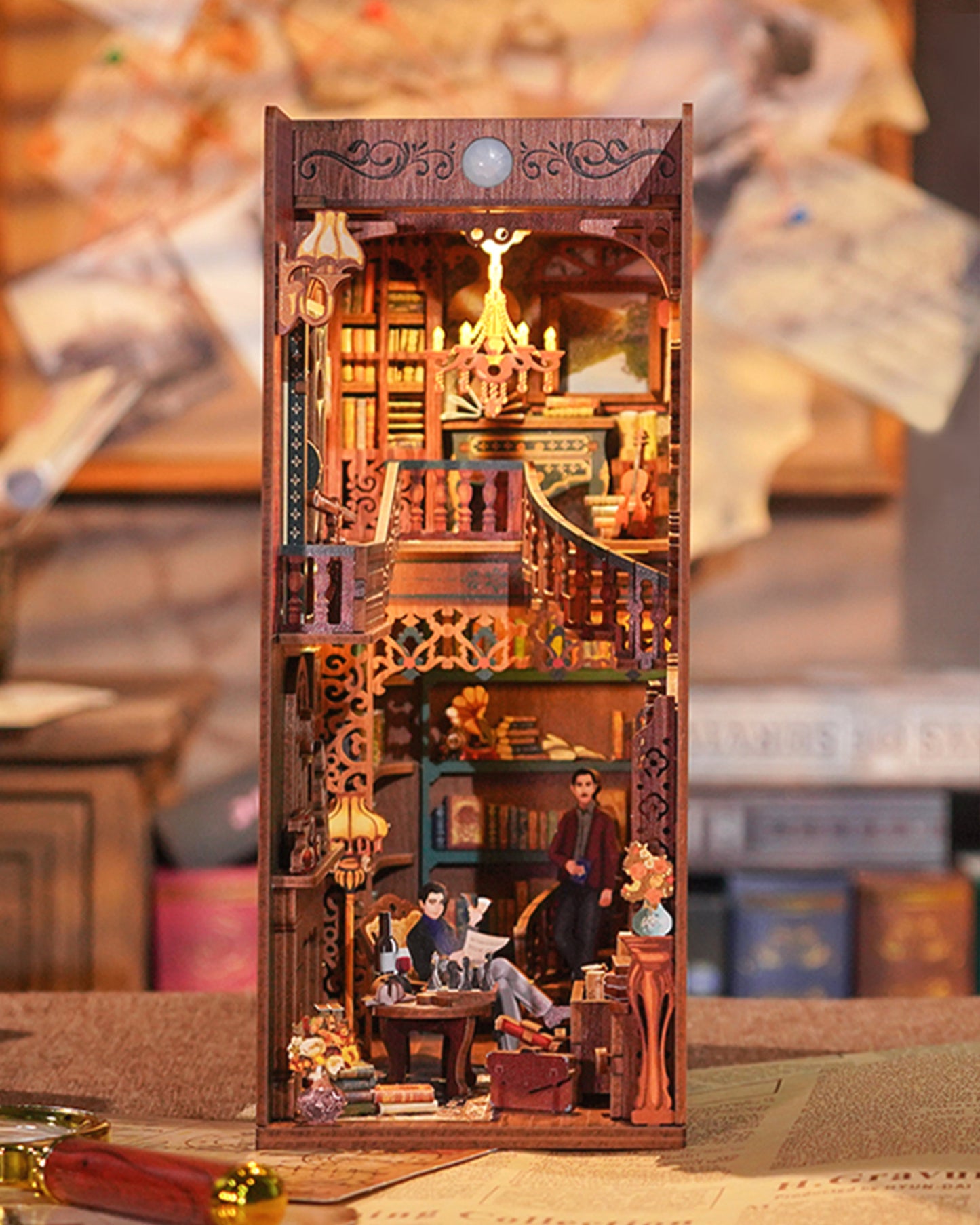 Sherlock Holmes Detective Agency Baker Street No. 221B DIY Bookends Hand-assembled book stand