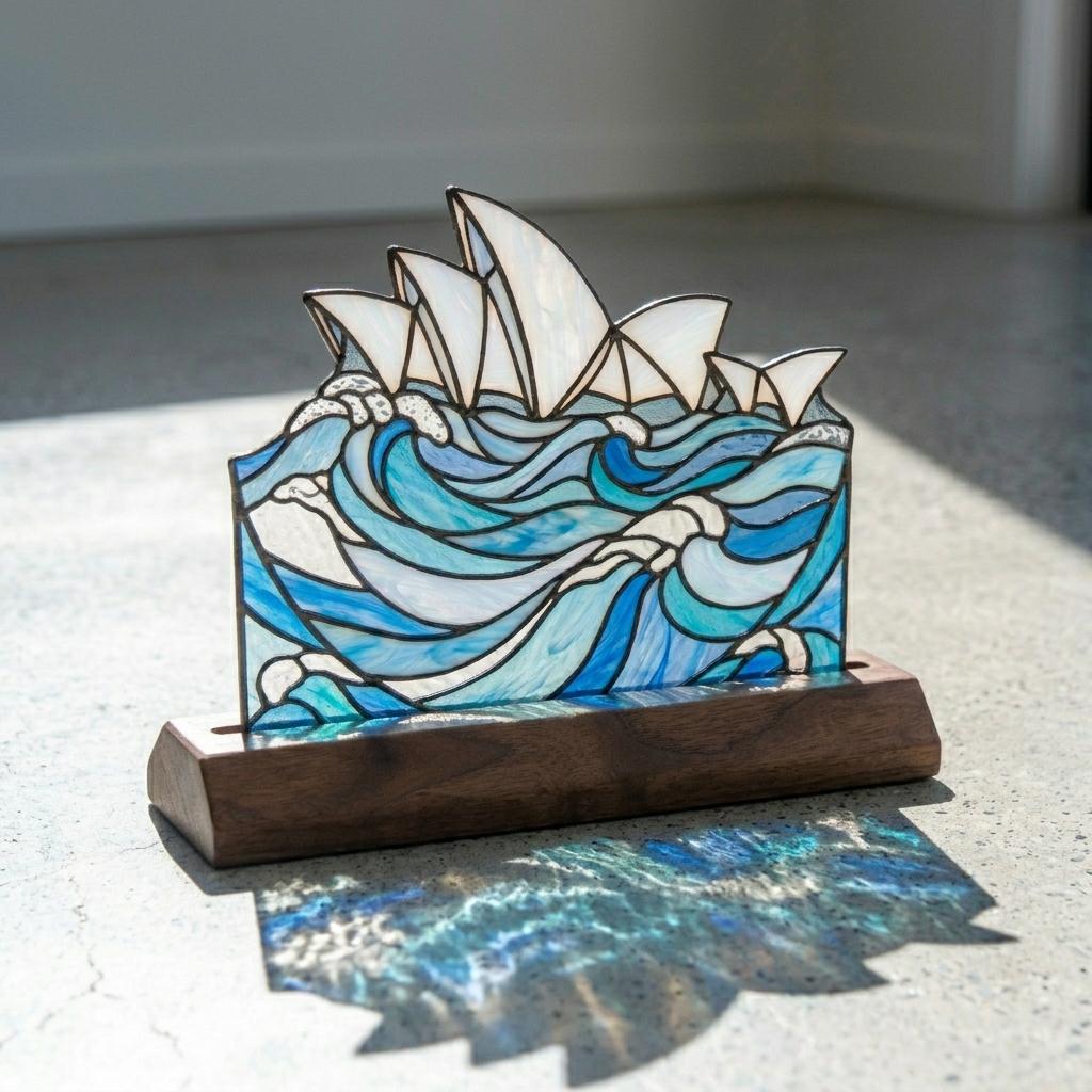 Sydney Opera House Wave Glass Decor