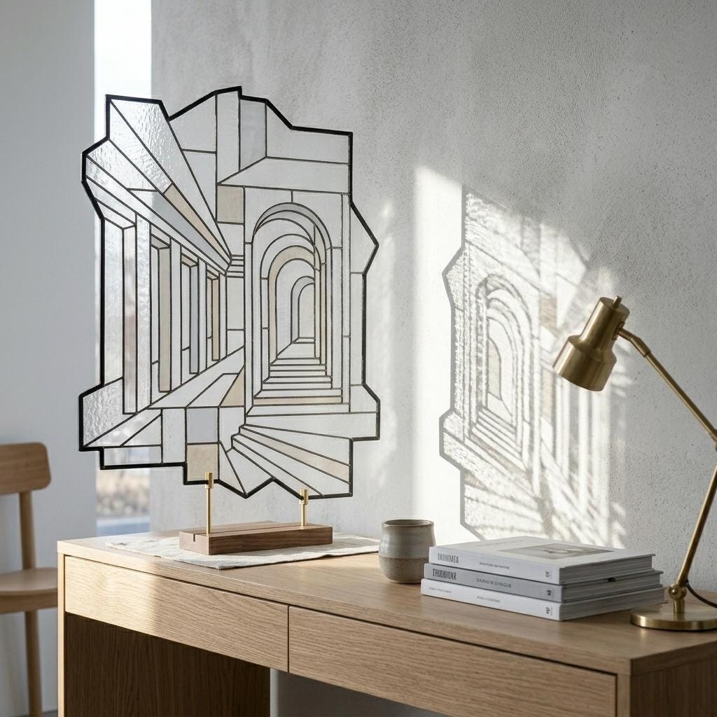 Architectural Arch Glass Decor