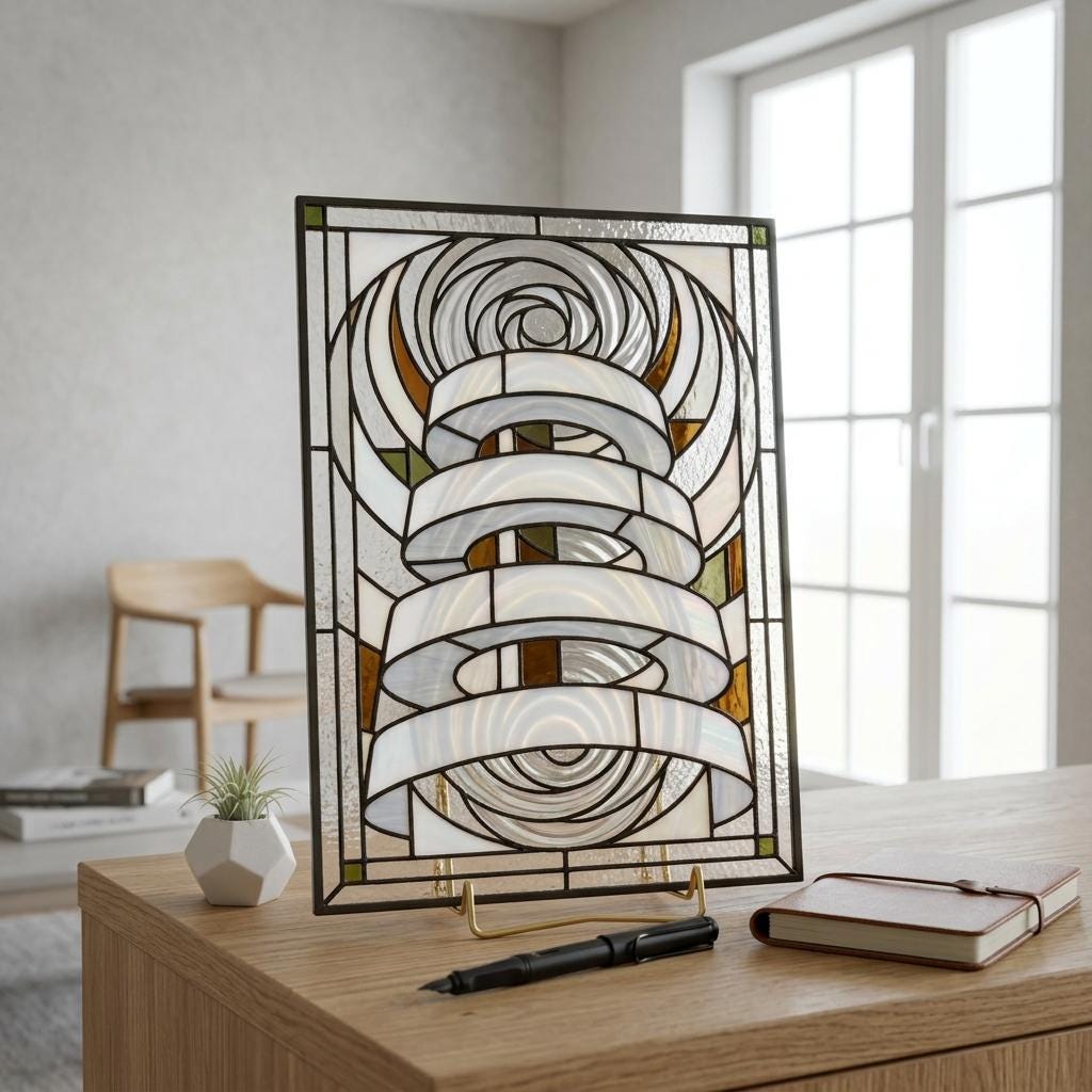 Spiral Vortex Glass Decor