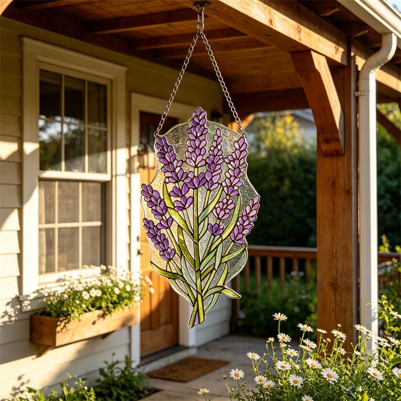 Lavender Glass Suncatcher