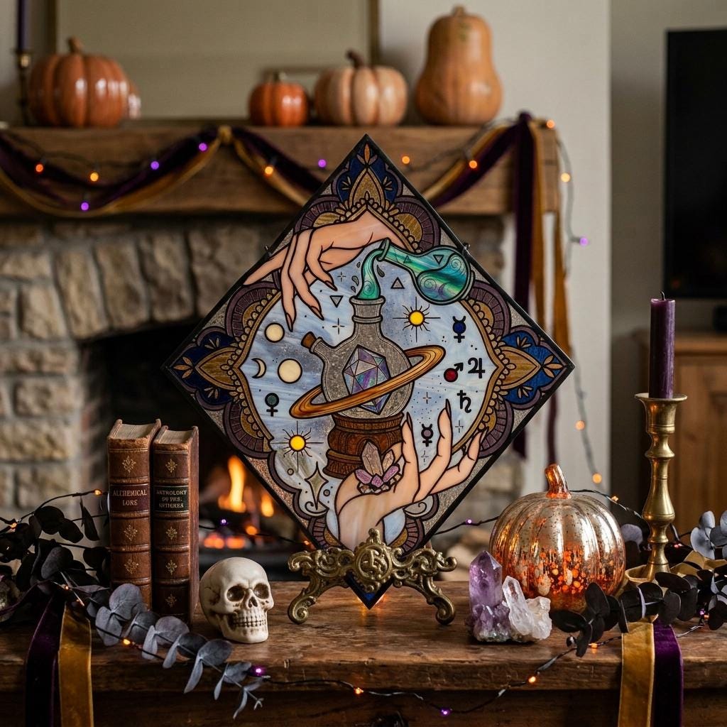 Alchemy Potion Glass Suncatcher