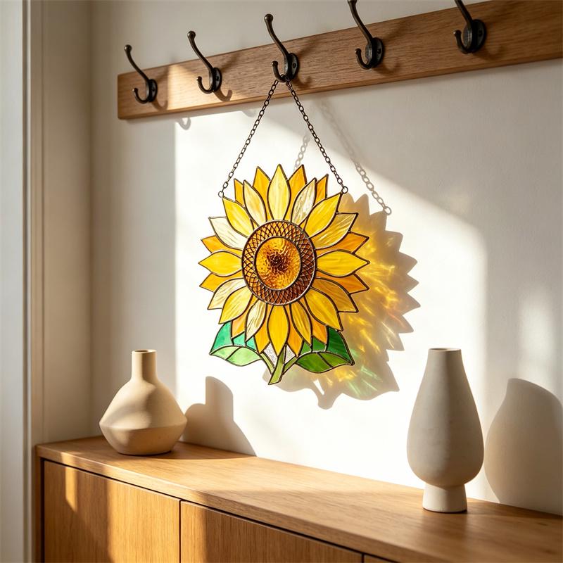 Sunflower Glass Suncatcher