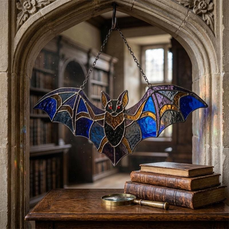 Bat Glass Suncatcher