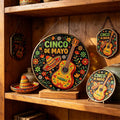 Guitar and Sombrero Glass Art