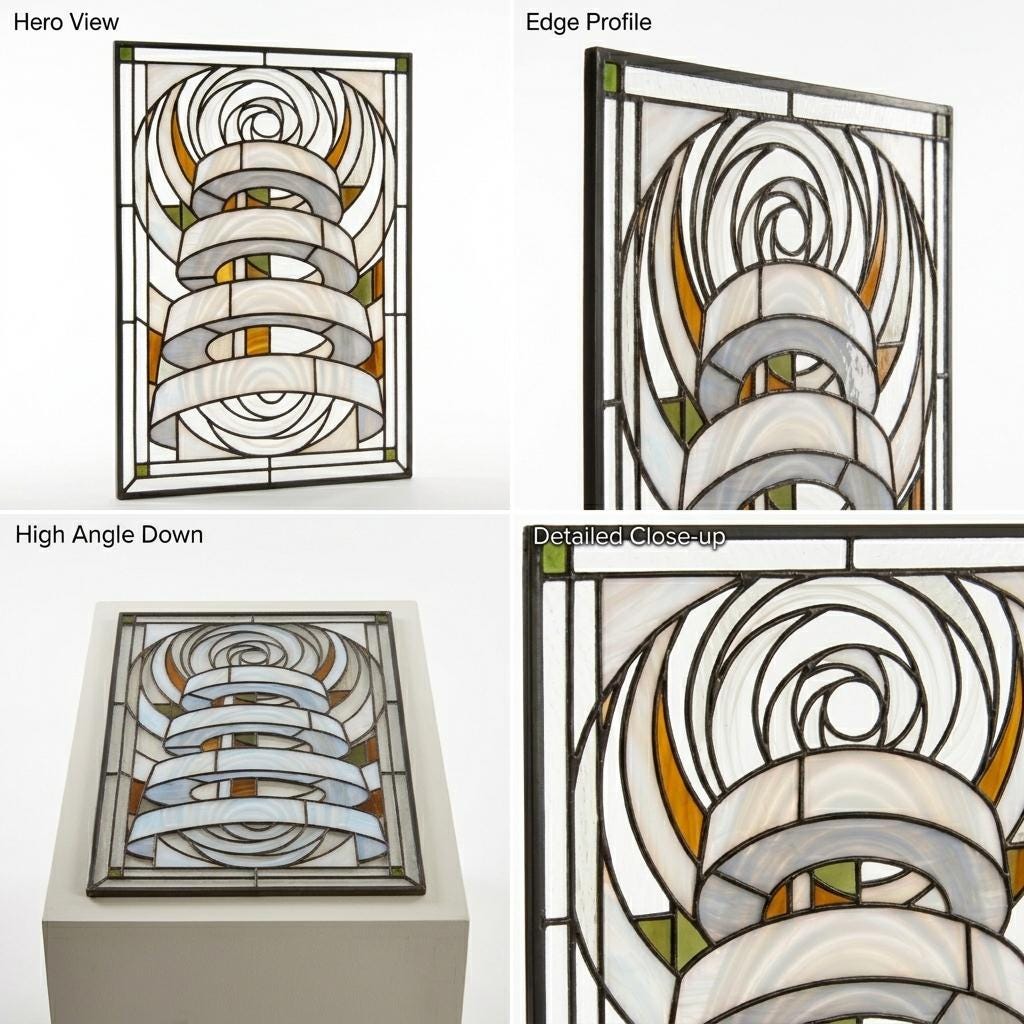 Spiral Vortex Glass Decor