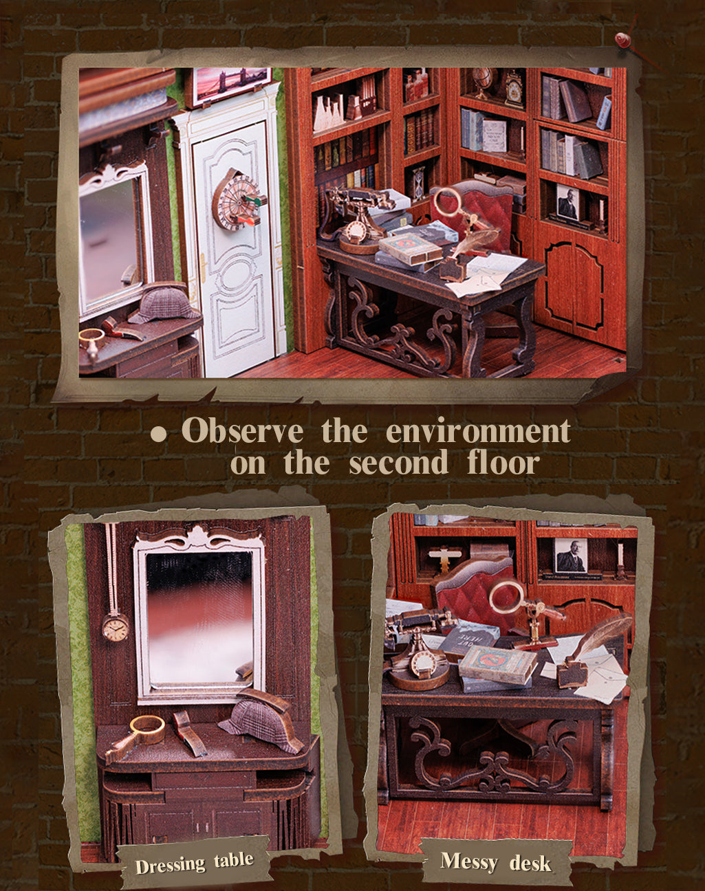 Rose Detective Agency DIY Book Stand Book Nook