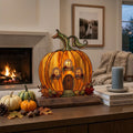 Pumpkin Fairy House Glass Decor