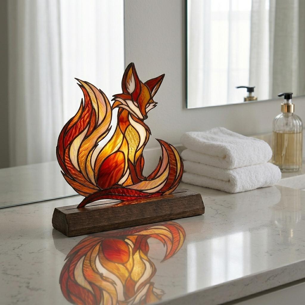 Kitsune Fox Glass Decor