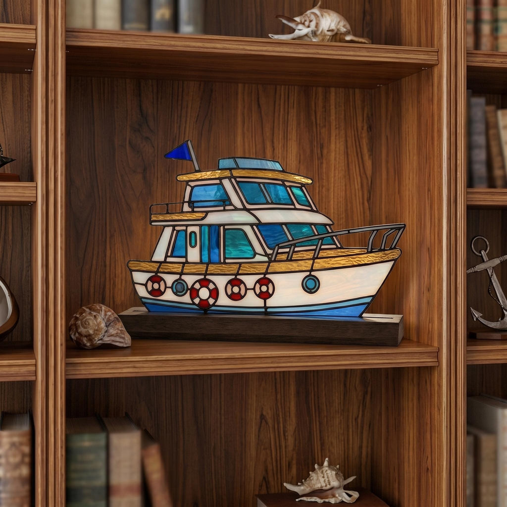 Sailing Yacht Glass Decor