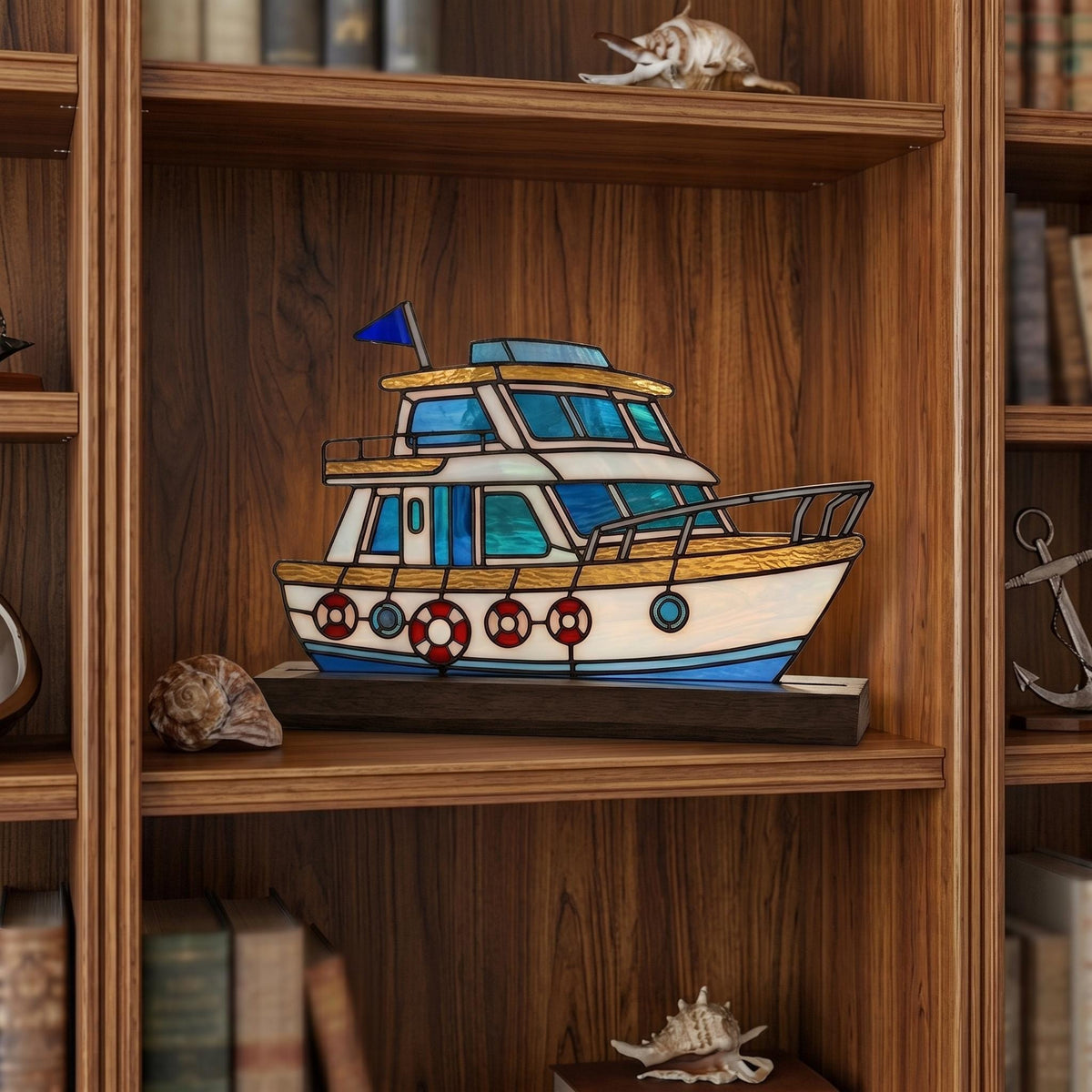Sailing Yacht Glass Decor