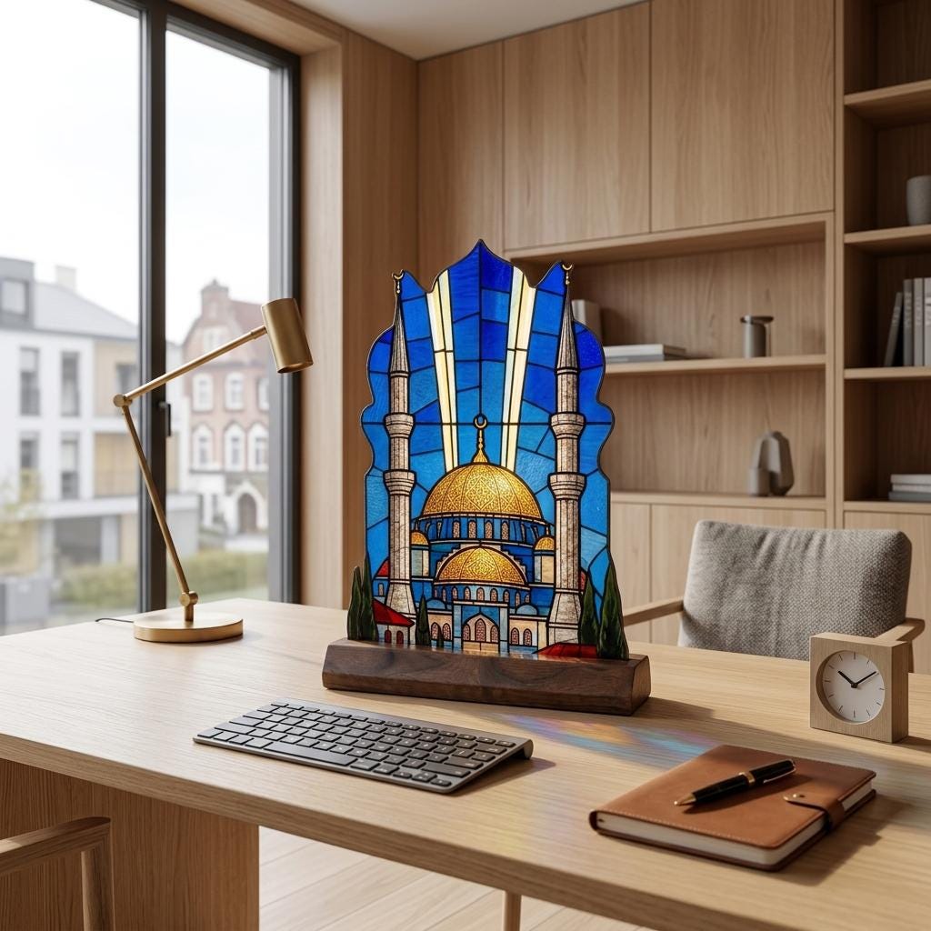 Taj Mahal Glass Decor
