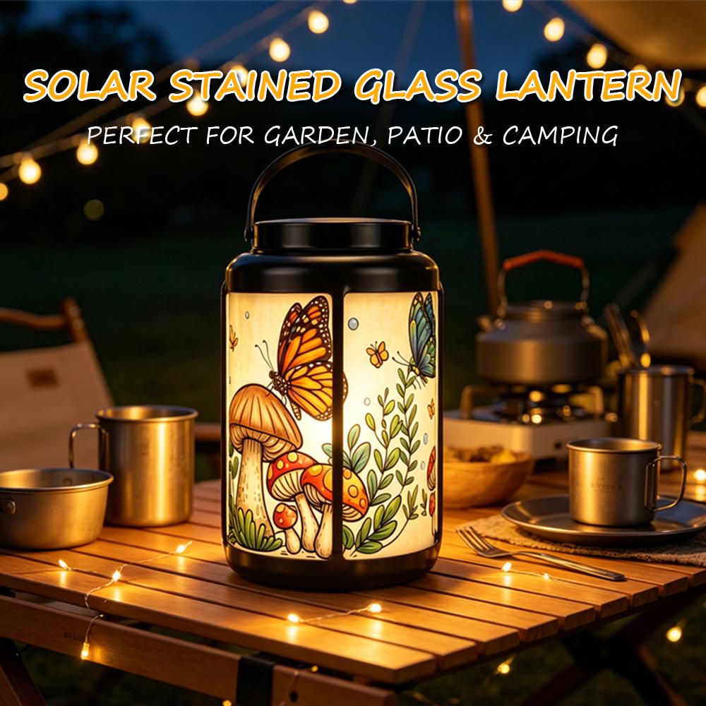 Butterfly Mushroom Solar Lantern
