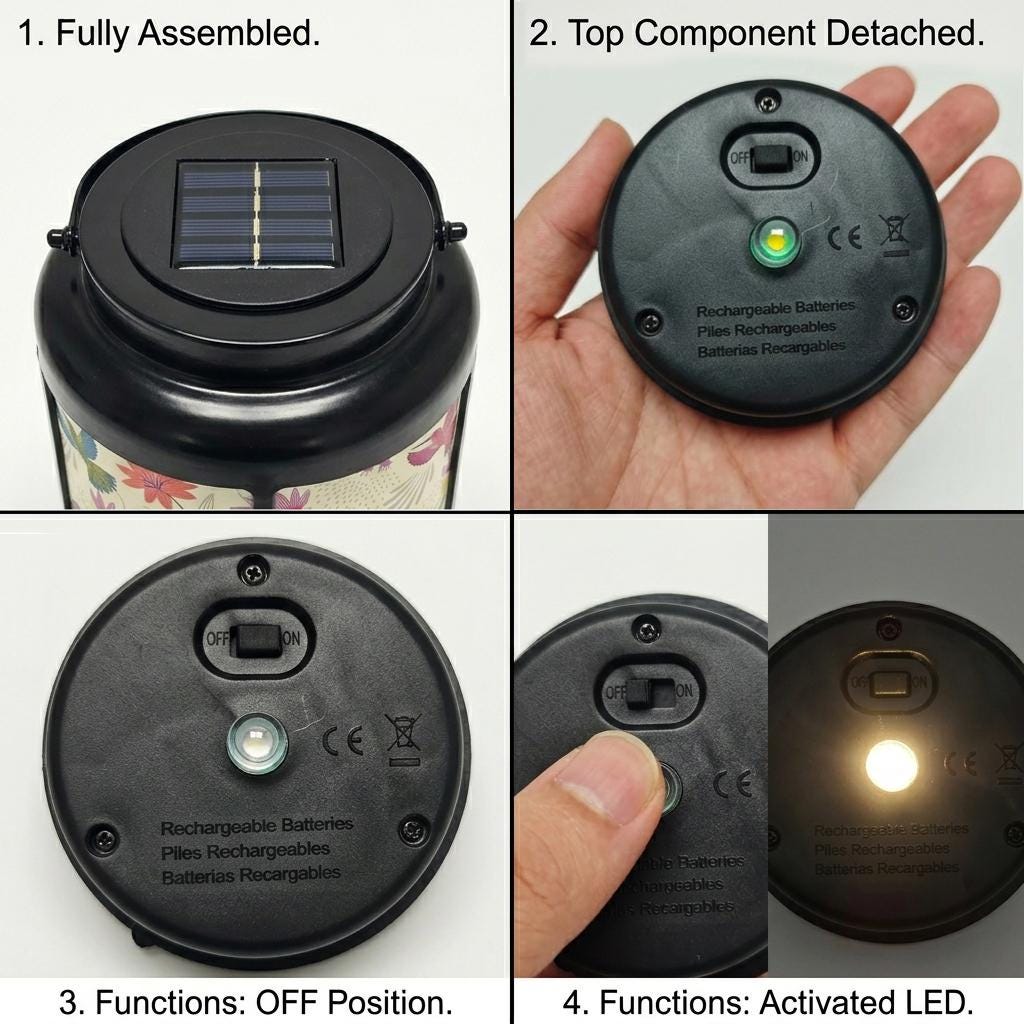 Golden Cross Solar Lantern