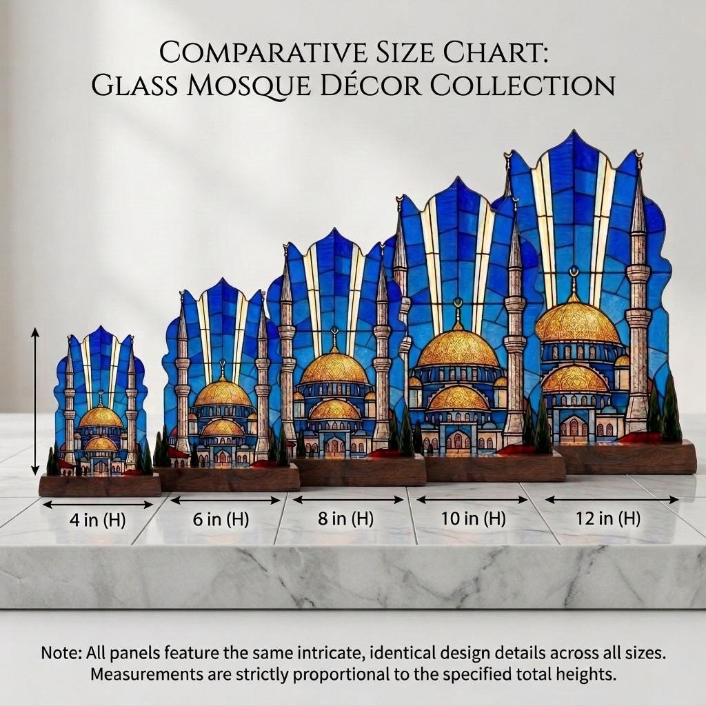 Taj Mahal Glass Decor