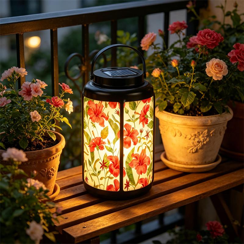 Floral Garden Solar Lantern