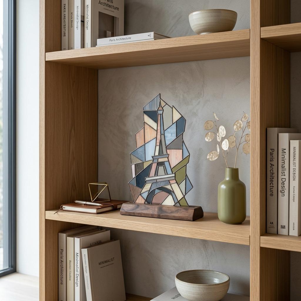 Eiffel Tower Glass Decor