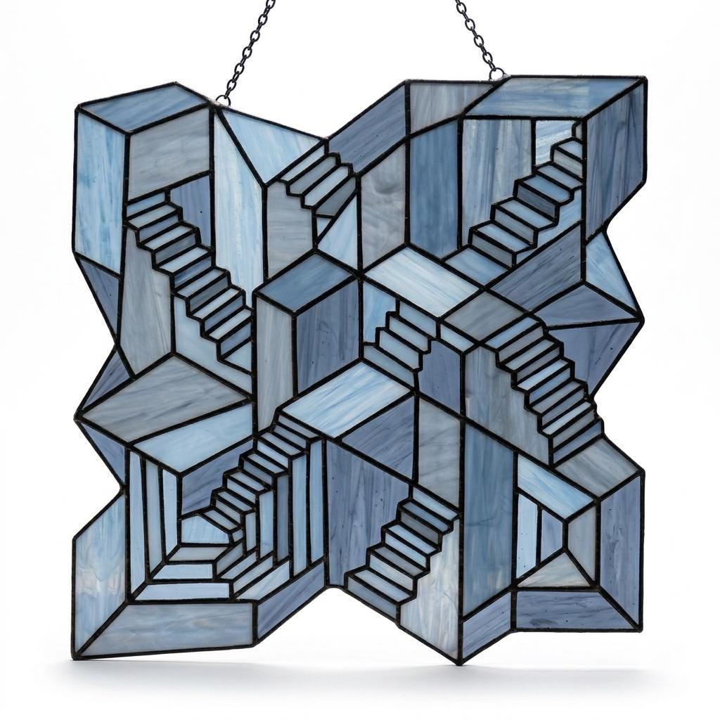 Impossible Stairs Glass Decor