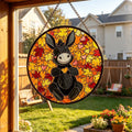 Autumn Donkey Glass Suncatcher