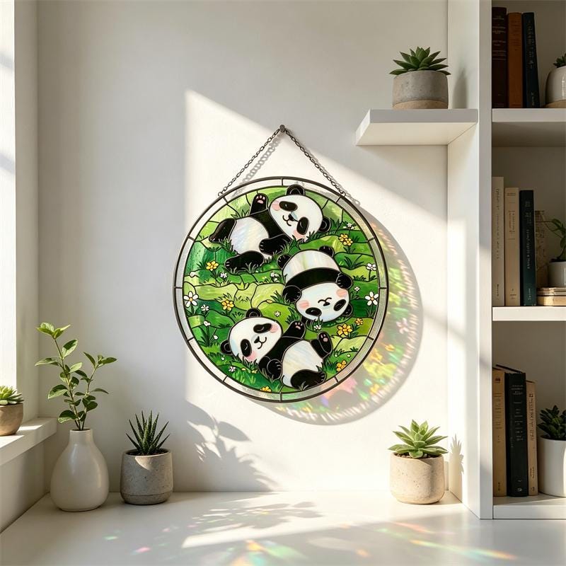 Panda Glass Panel