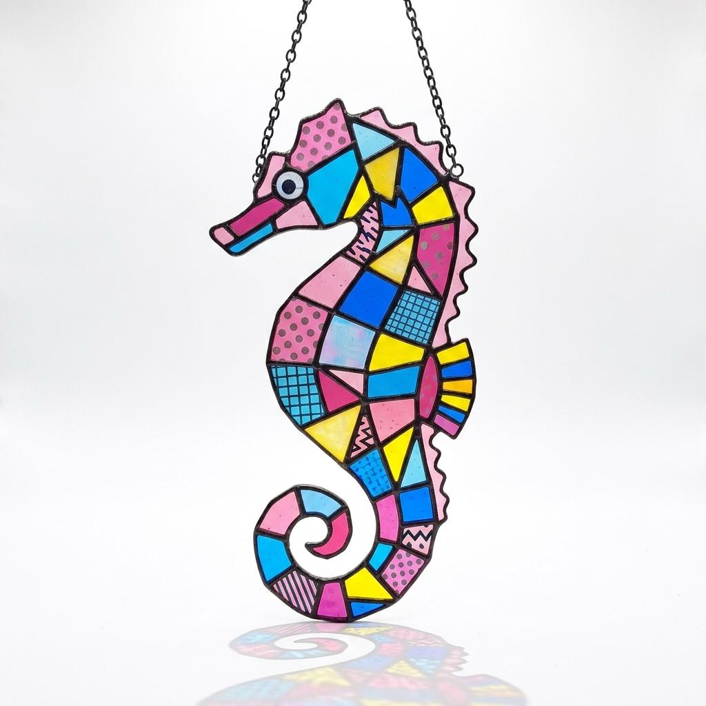 Seahorse Glass Suncatcher