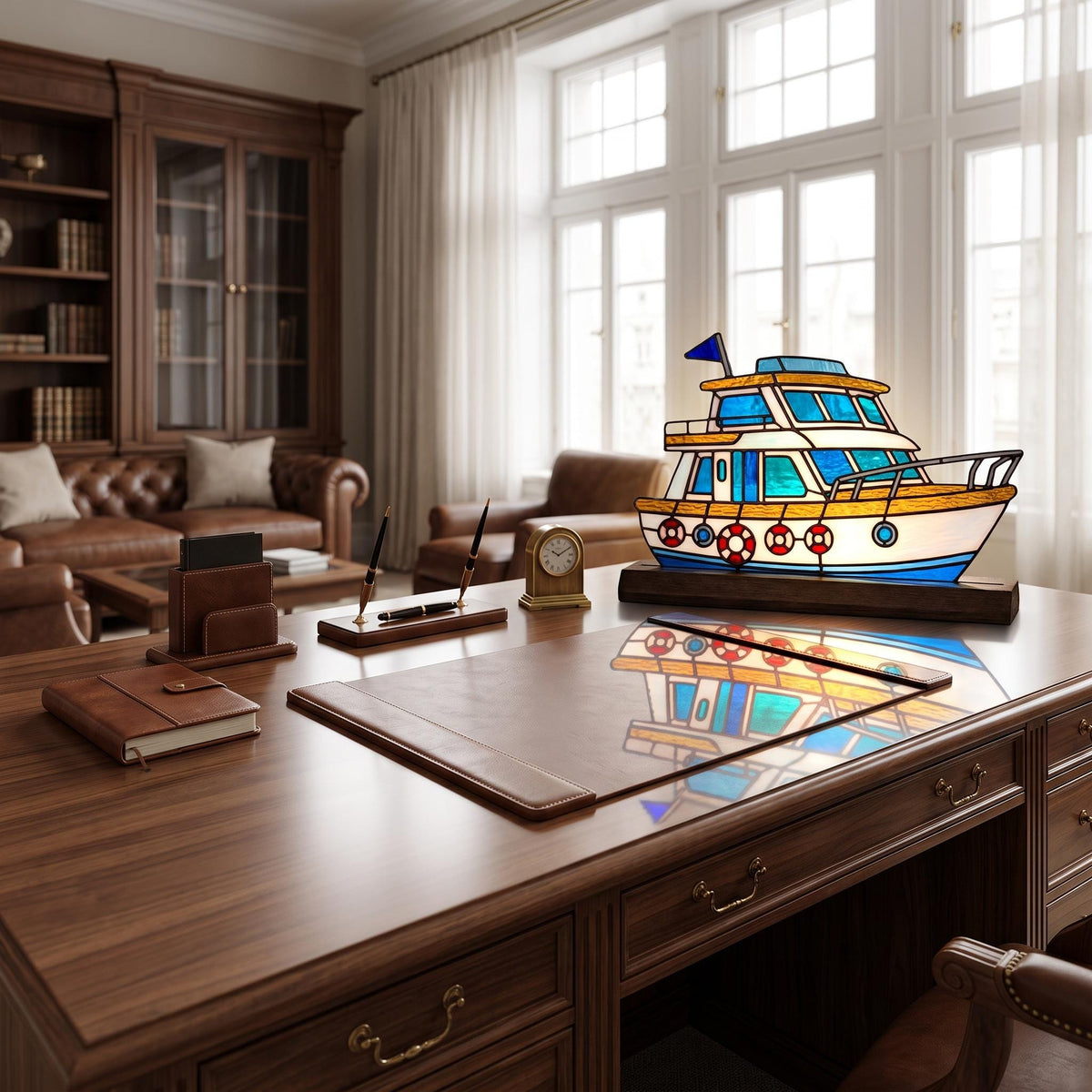 Sailing Yacht Glass Decor