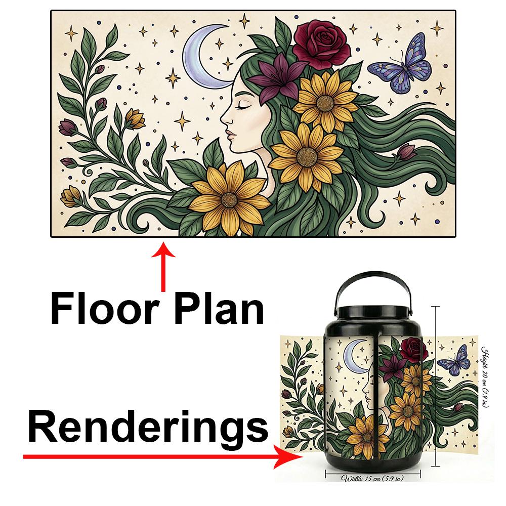 Sunflower Moon Solar Lantern